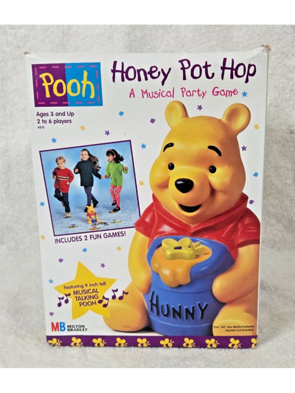 Winnie The Pooh Honey Pot Hop Musical Party Game Milton Bradley Tested Complete
